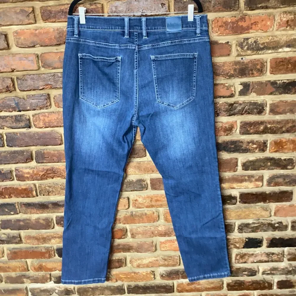 Mugsy Indigo Medium Wash Blue Denim Kinzies Classic Fit Jeans Men's Size 36x30